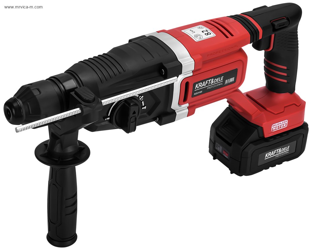 KRAFT&DELE Bušiilica aku s čekićem SDS+ 1000W 21V 4,5J 2 baterije 4Ah KD3195 BRUSHLESS - Slika 6
