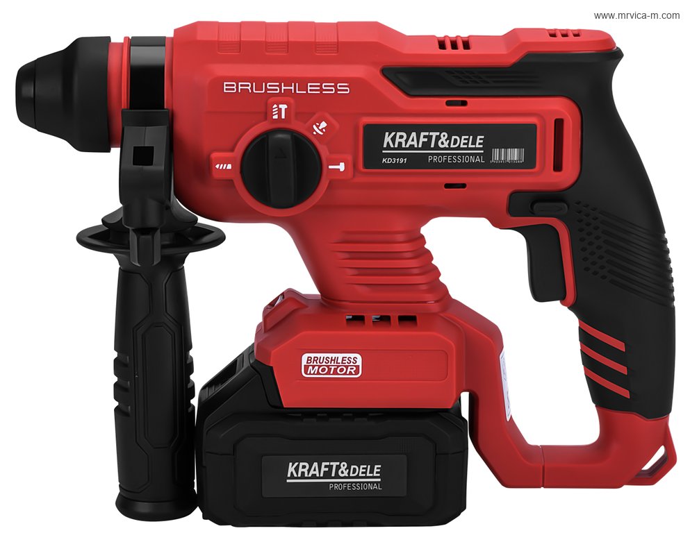 KRAFT&DELE Bušiilica aku s čekićem SDS+ 21V 3J 2 baterije 4Ah KD3191 BRUSHLESS