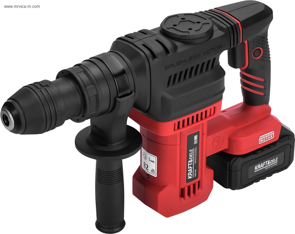 KRAFT&DELE Bušiilica aku s čekićem SDS+ 21V 7,5J 2 baterije 4Ah KD3193 BRUSHLESS - Slika 3
