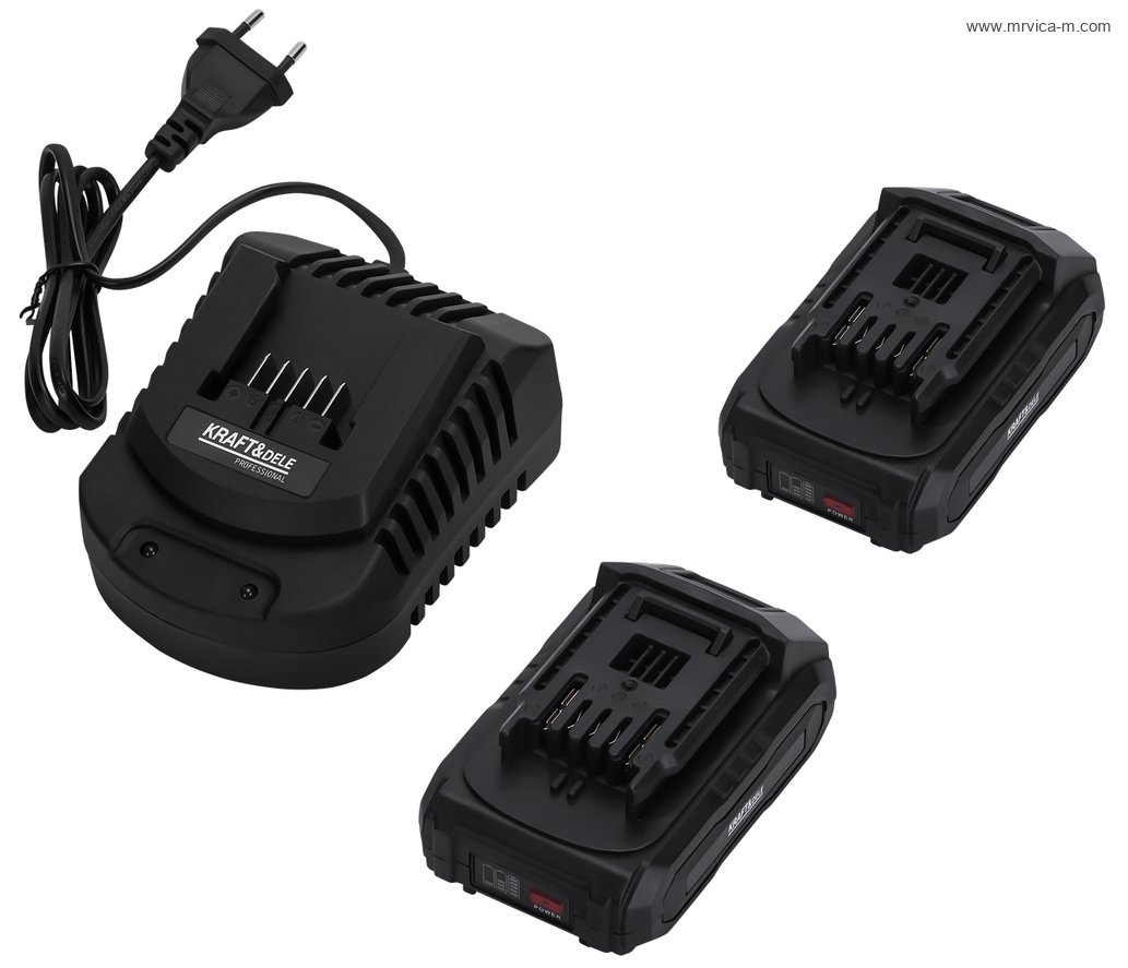 KRAFT&DELE Bušiilica aku vibraciona SDS+ 950W 21V 2J 2 baterije 4Ah KD3196 BRUSHLESS - Slika 3