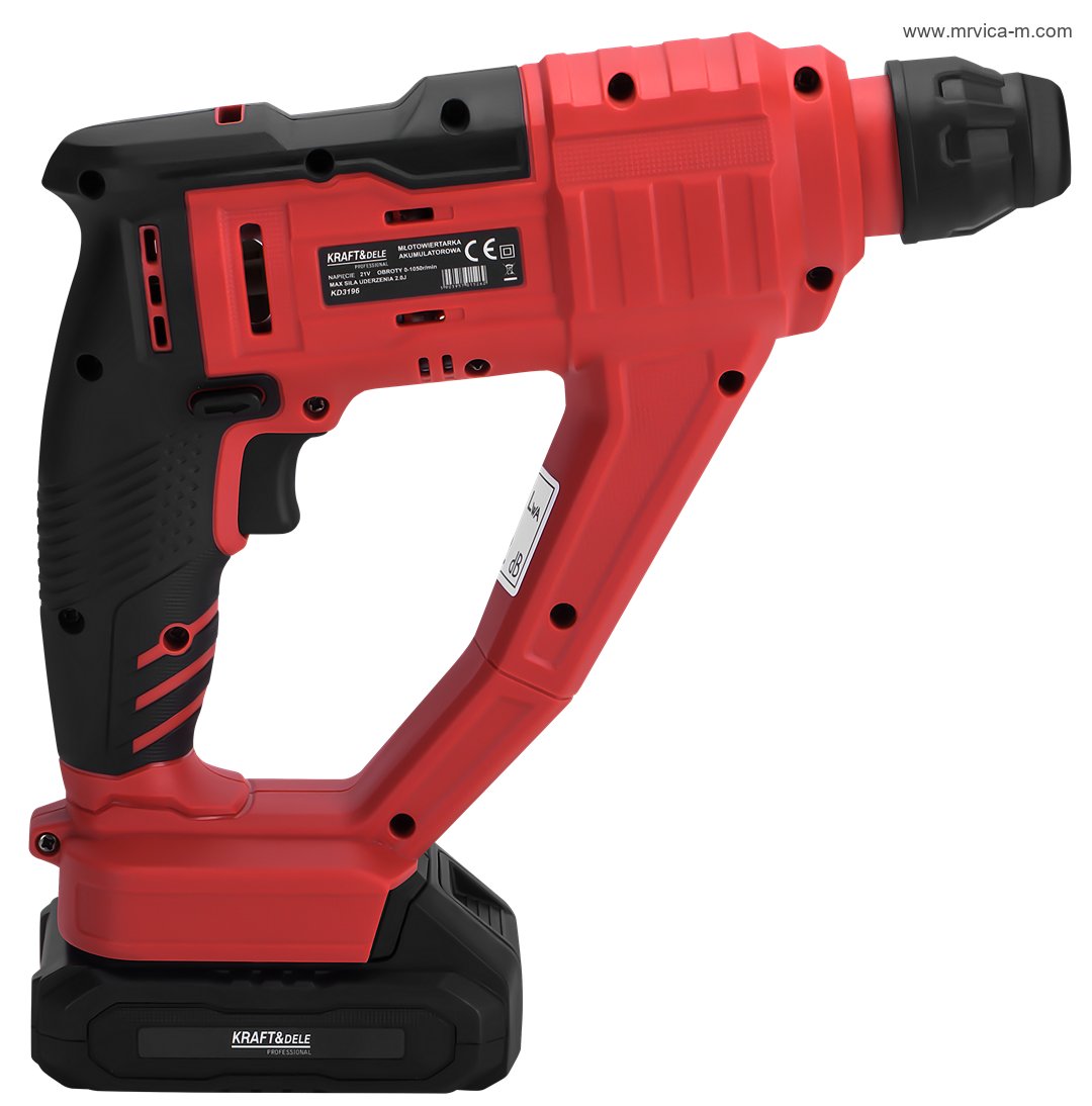 KRAFT&DELE Bušiilica aku vibraciona SDS+ 950W 21V 2J 2 baterije 4Ah KD3196 BRUSHLESS - Slika 5