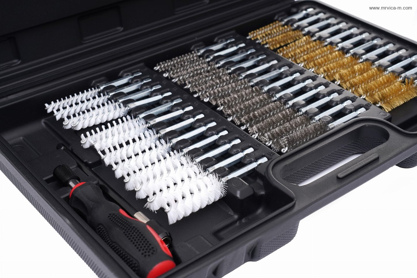 SET ČETKICA ZA ČIŠĆENJE DOSJEDA INJEKTORA 38 ELEMENATA KD10047 - Slika 6