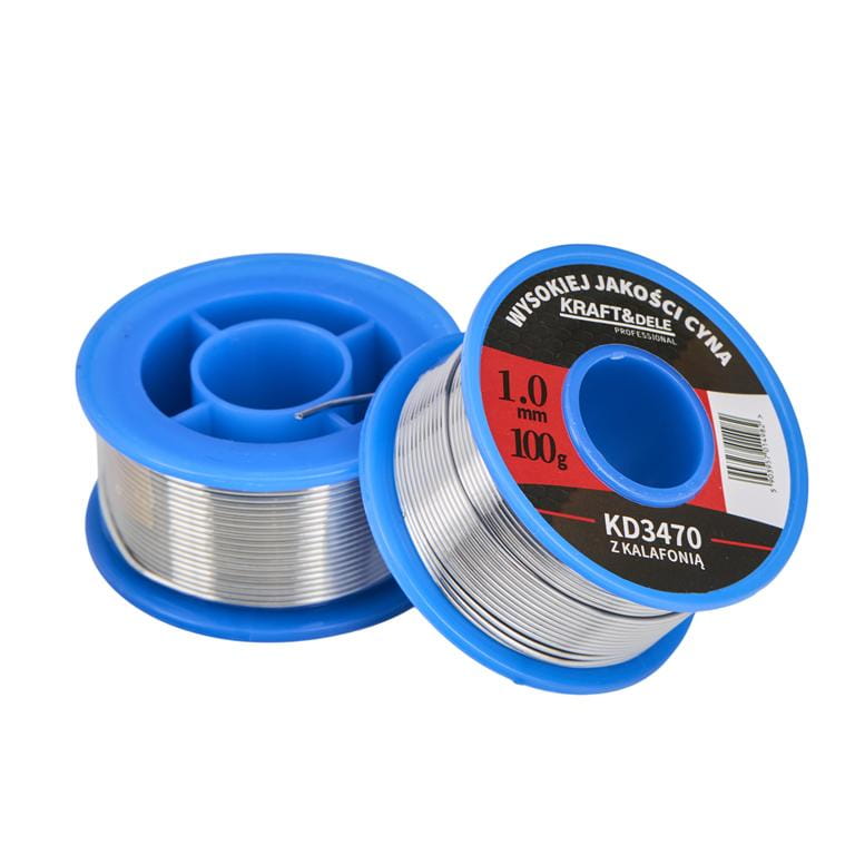 Cin za lemljenje, Tinol žica sa Kalafonijem KD3470 1mm 100g (s fluksom) - Slika 2