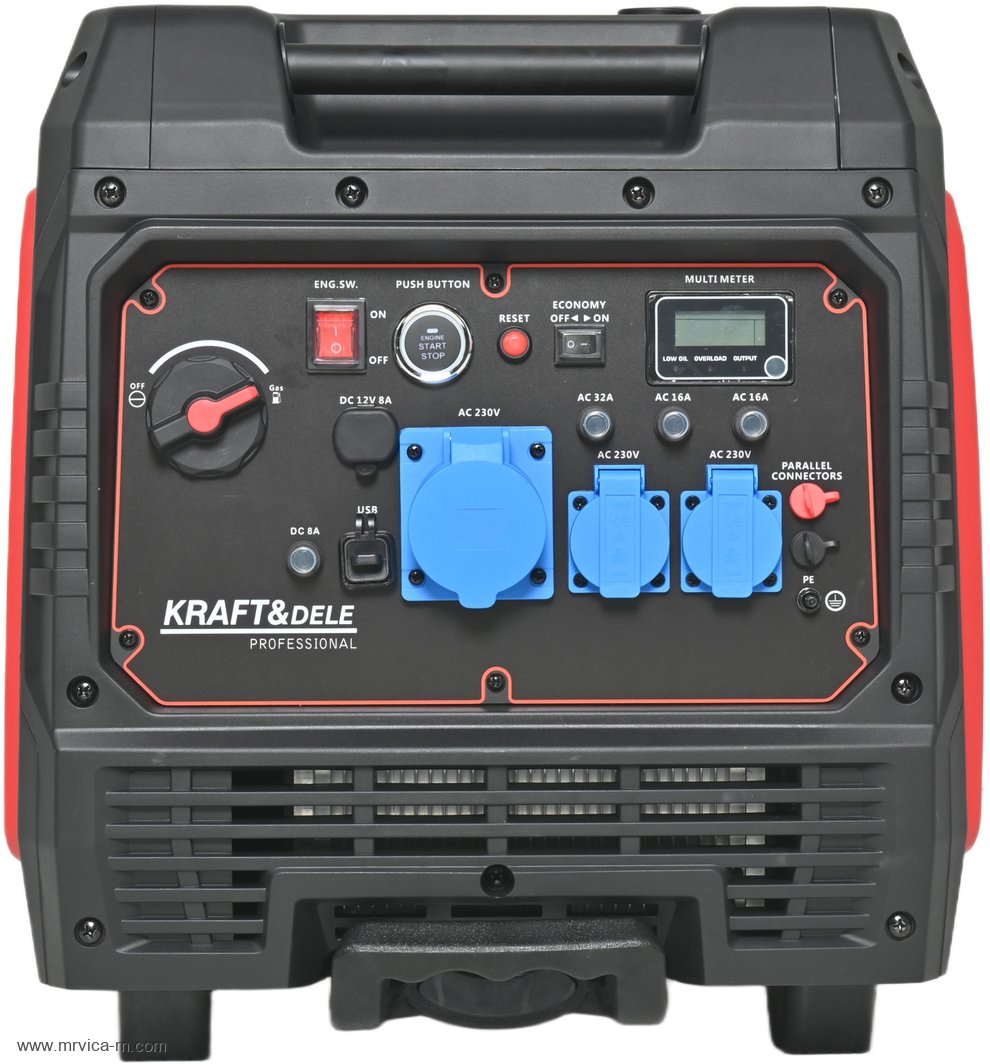 Generator struje mobilni veće snage 6.7kW 12V/230V 32A + USB KD3164 elektropokretač - Slika 3
