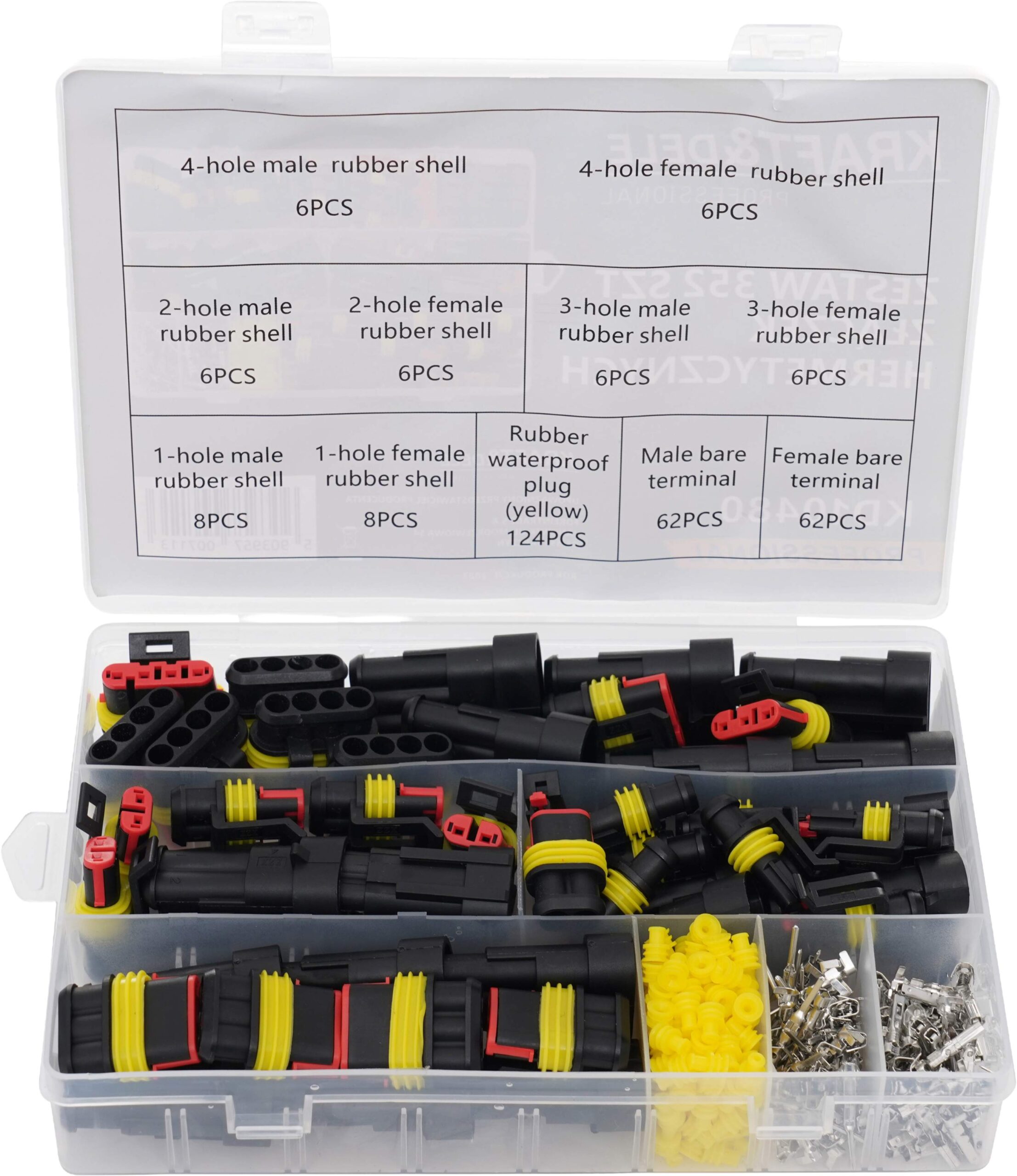 Set Auto Konektora Hermetički 352 komada KD10480 - Slika 2