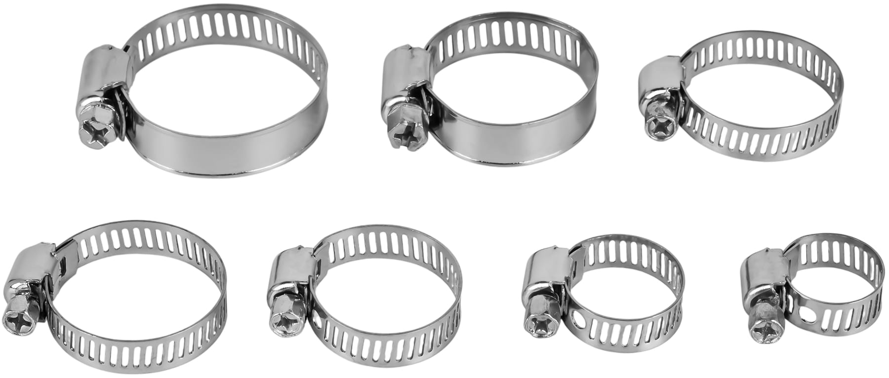 Set Obujmica Vijčanih 60 komada 8-38 mm KD10865, Stezaljke sa Pužnim Pogonom - Slika 2