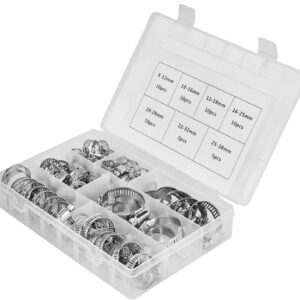 Set Obujmica Vijčanih 60 komada 8-38 mm KD10865, Stezaljke sa Pužnim Pogonom