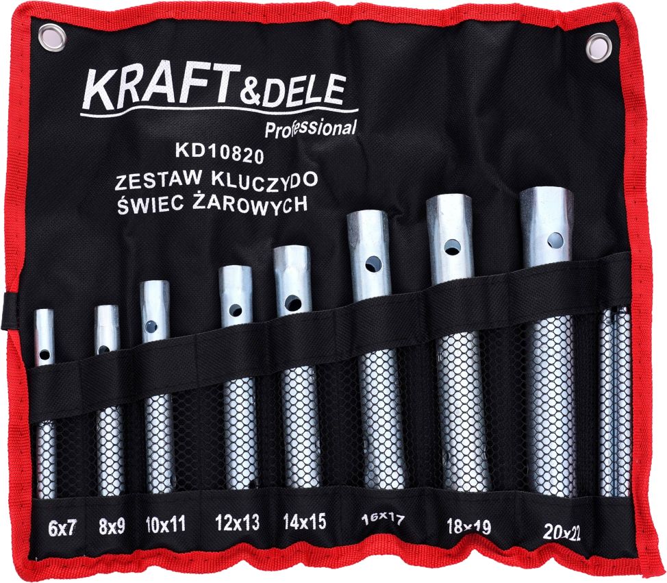 Set ključeva cijevastih za svijećice i duboka mjesta KD10820 10 komada 6-22mm