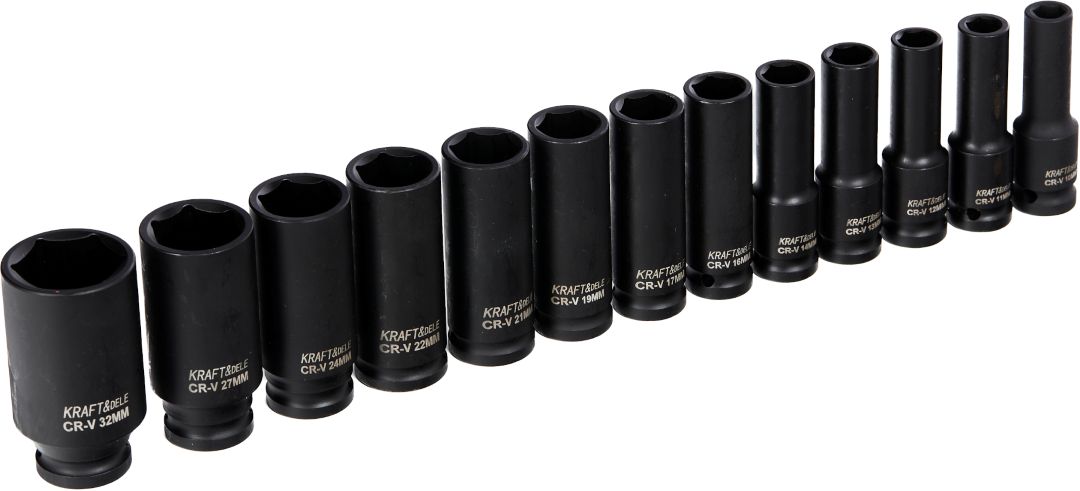 Set udarnih gedora 1/2" 10-30mm 13 komada KD10521 - Slika 5