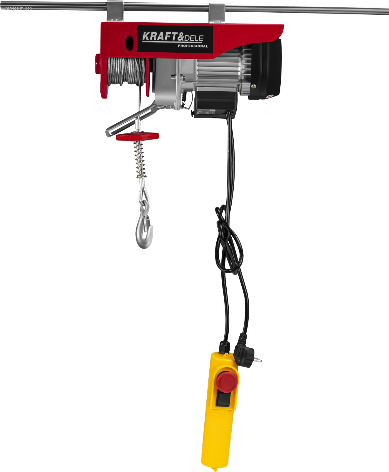 KRAFT&DELE Dizalica Električno vitlo sa sajlom 500/1000kg 230V 1350W KD2192