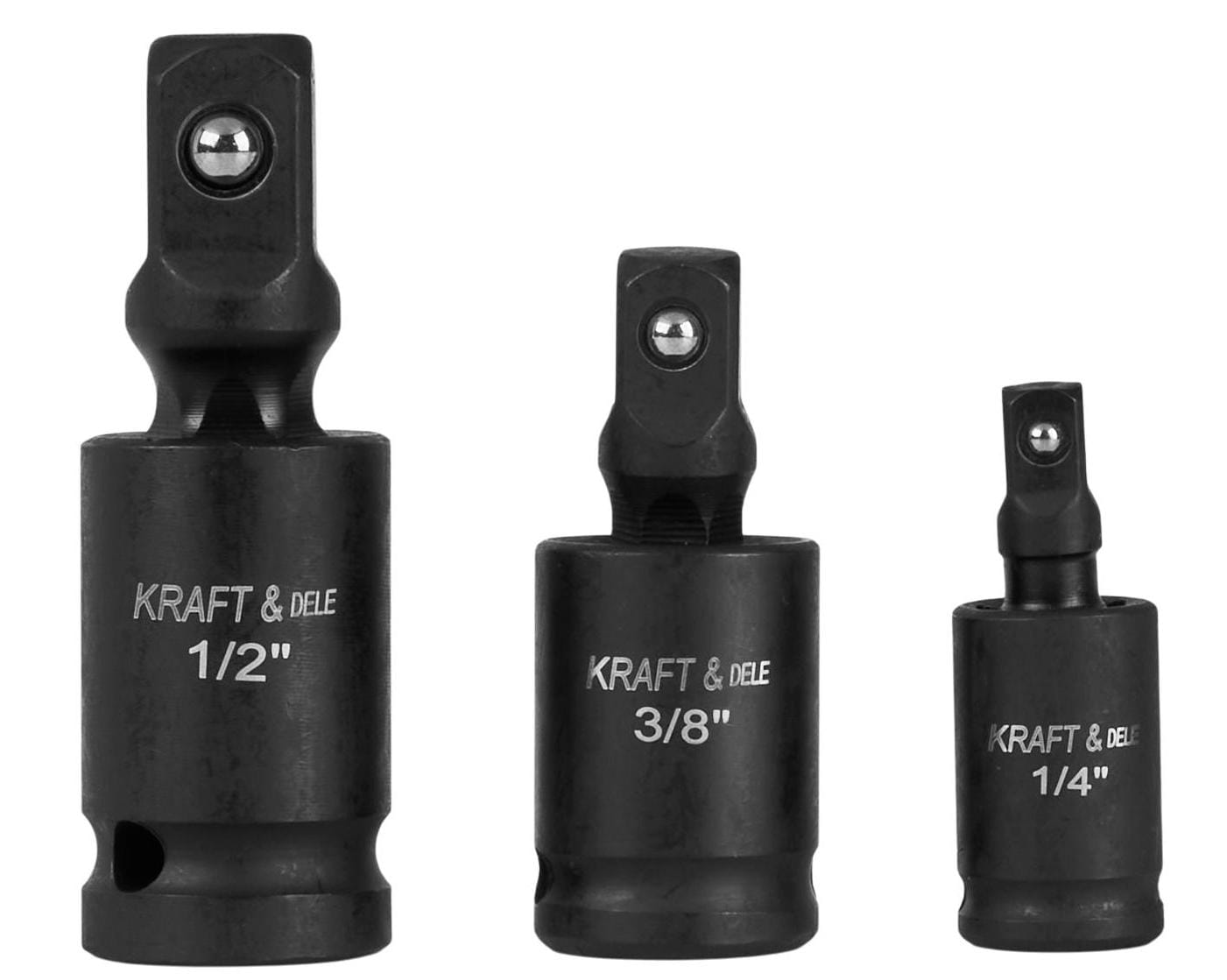 Produžetak Zglobni za Gedore, Set od 3 Udarna Kuglasta Zgloba 1/4", 3/8", 1/2" KD10530 povećavaju iskoristivost u problematičnim situacijama, uštedite vrijeme ubrzajte posao - Slika 2