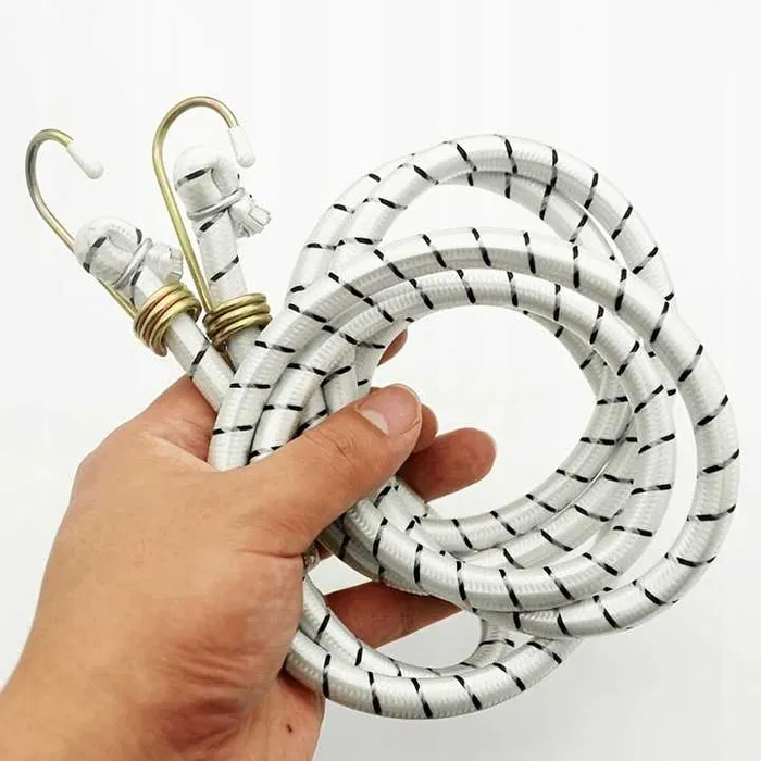 Gumeni Zatezač za Teret 10mm x 1,8 m, Napinjač, Bijeli - Slika 2