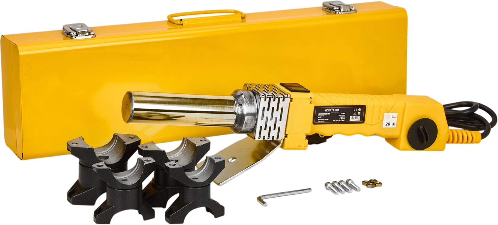 KRAFT & DELE Aparat za Varenje PPR Cijevi 2800W KD3074, PPR 16, 20, 25, 32 mm, Pegla za varenje - Slika 4