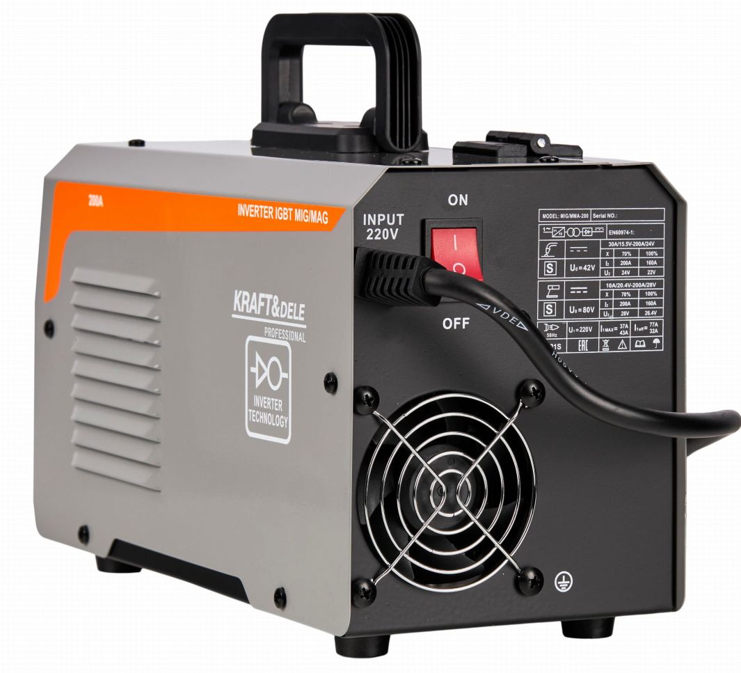 KRAFT & DELE Aparat za varenje, Inverter MIG/MMA 200A MODEL KD1788 - Slika 6