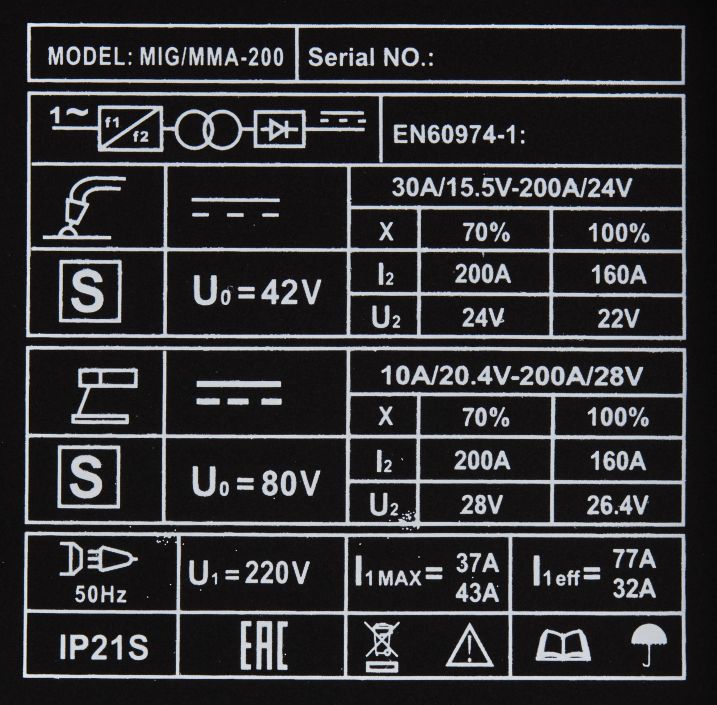 KRAFT & DELE Aparat za varenje, Inverter MIG/MMA 200A MODEL KD1788 - Slika 8