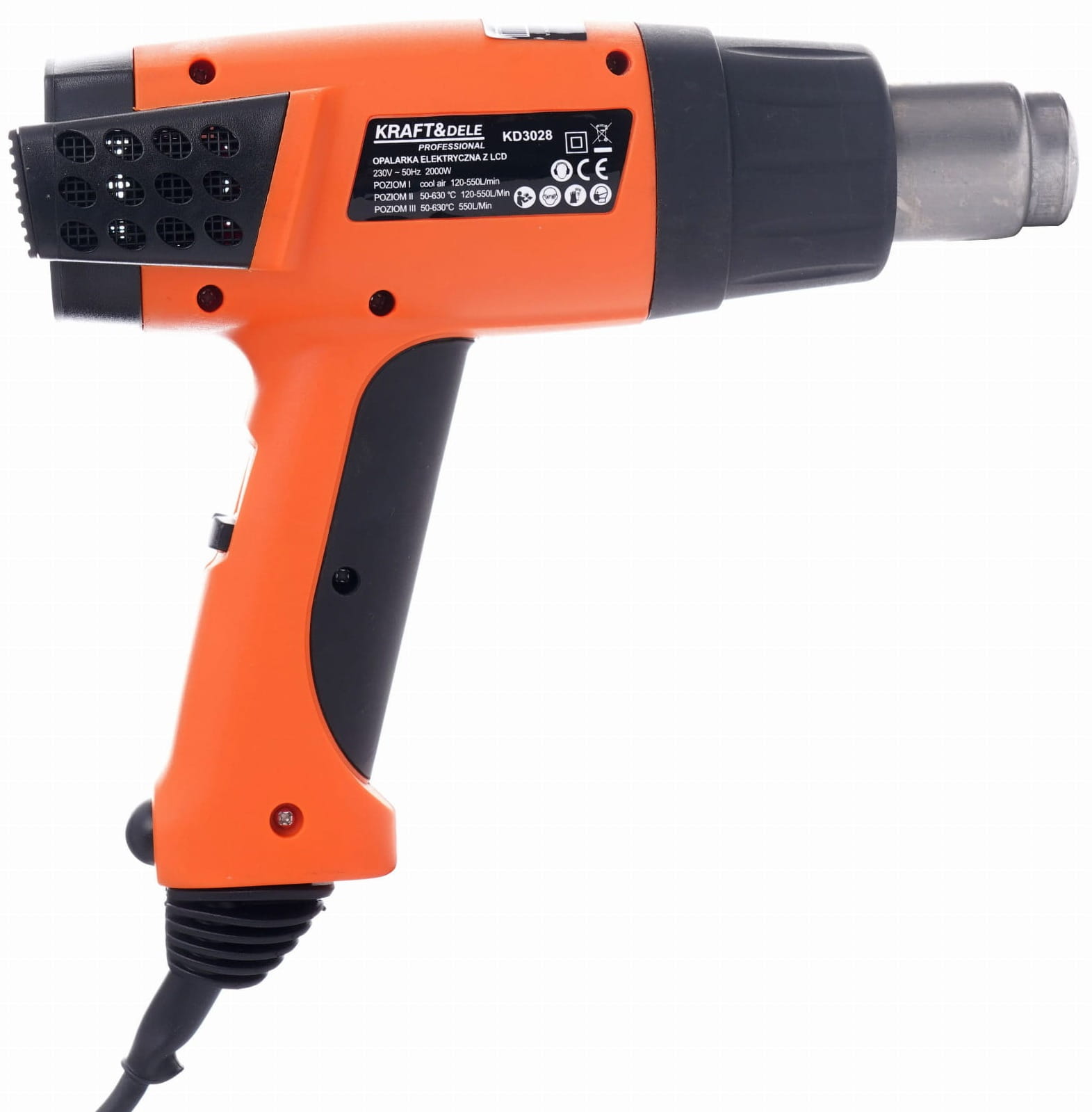 KRAFT & DELE Fen za vrući zrak s LCD-om 2000W KD3028 - Slika 2