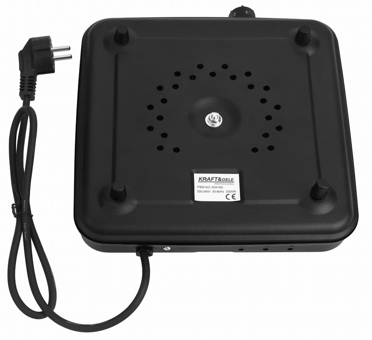 KRAFT & DELE Kuhalo Električno, Rešo 1 ploča, 2000W 185mm KD4165 - Slika 2