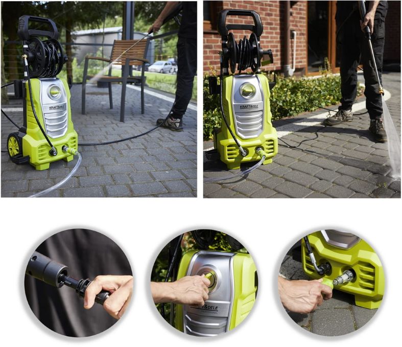 KRAFT & DELE Perač Visokotlačni 250 bara 2500 W KD423 - Slika 3