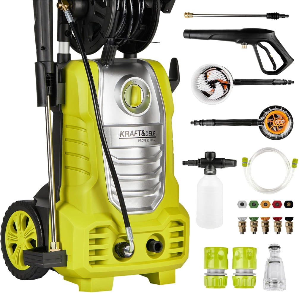 KRAFT & DELE Perač Visokotlačni 250 bara 2500 W KD423 - Slika 2