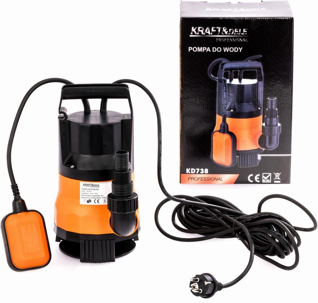 KRAFT & DELE Potopna pumpa za čistu i prljavu vodu 1" KD738 od 1450 W - Slika 2