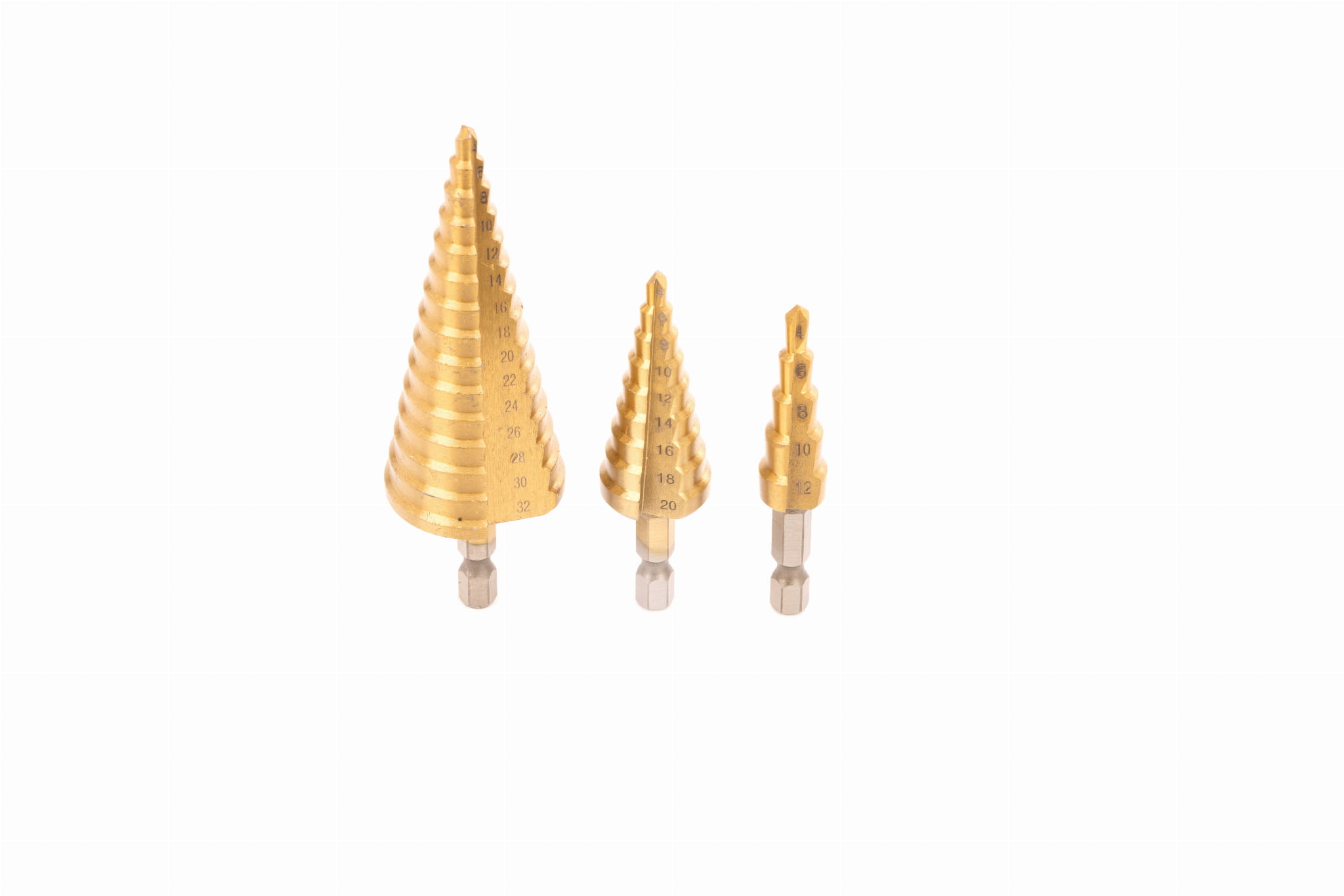 Set Svrdla Konusnih za Odvijač 3 komada 4 - 32 mm KD11247 Stepenasto svrdlo