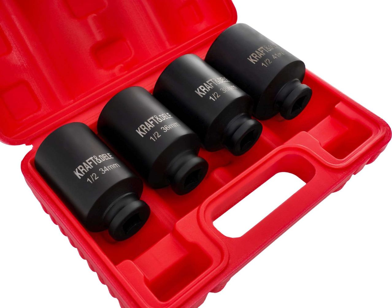 Set Udarnih Gedora 1/2" Šesterokutne, 4 komada, 34, 36, 38, 41mm KD11753 - Slika 2