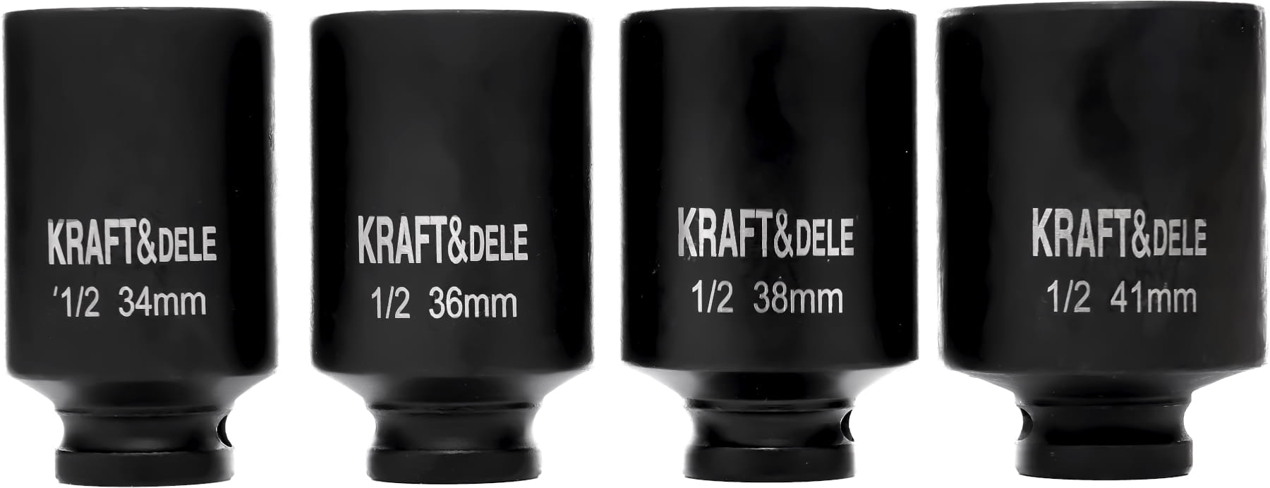 Set Udarnih Gedora 1/2" Šesterokutne, 4 komada, 34, 36, 38, 41mm KD11753 - Slika 4