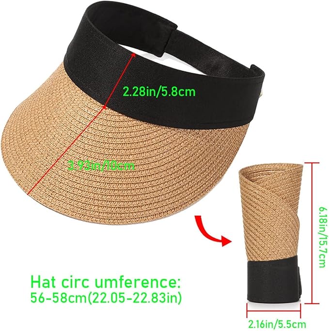 Šešir za Sunce s Udobnim Dizajnom za Plažu na Čičak, Kapa Šilterica - Slika 2