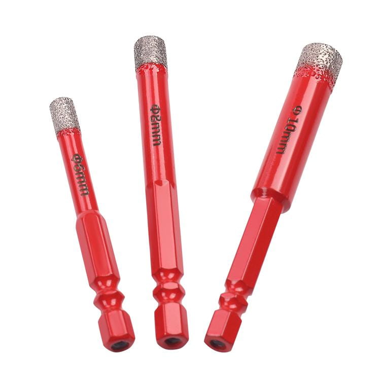 Set Dijamantnih sVRDLA za Kamen, Keramiku i Granit, 3 kom, HEX Ø6, 8, 10 mm, KD12645 - Slika 2