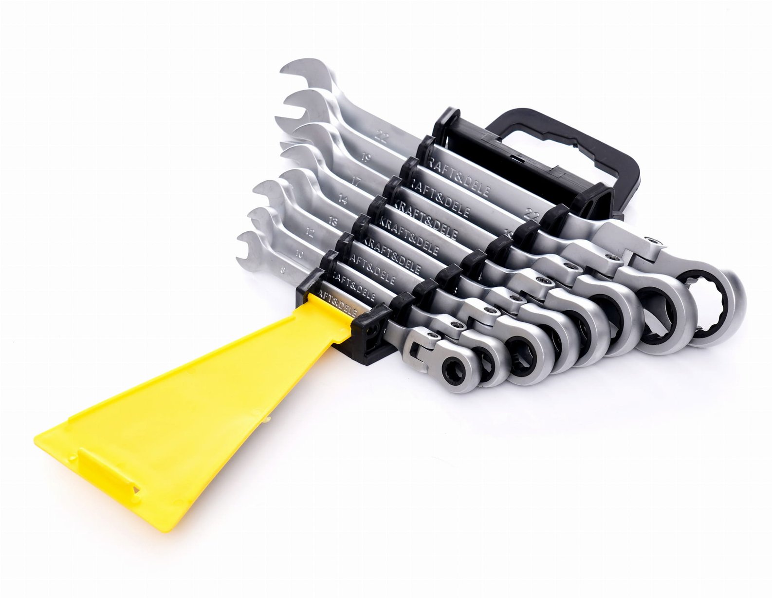 Set Kombiniranih Ključeva sa Čegrtaljkom i Fleksibilnom Glavom 8 kom KD11302 8-22mm - Slika 4