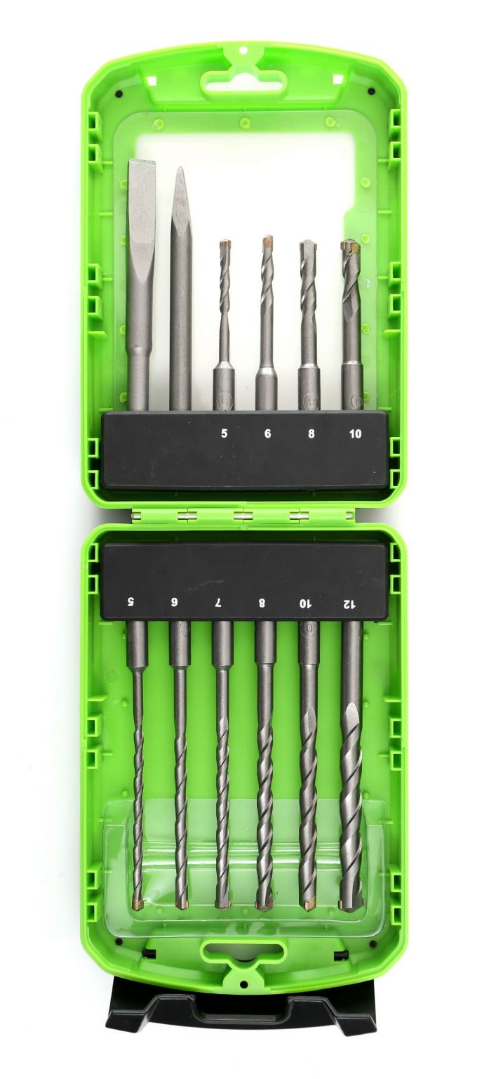 Set Svrdla i Dlijeta SDS+ 12 komada KD988 5-10mm špica+ dlijeto - Slika 2