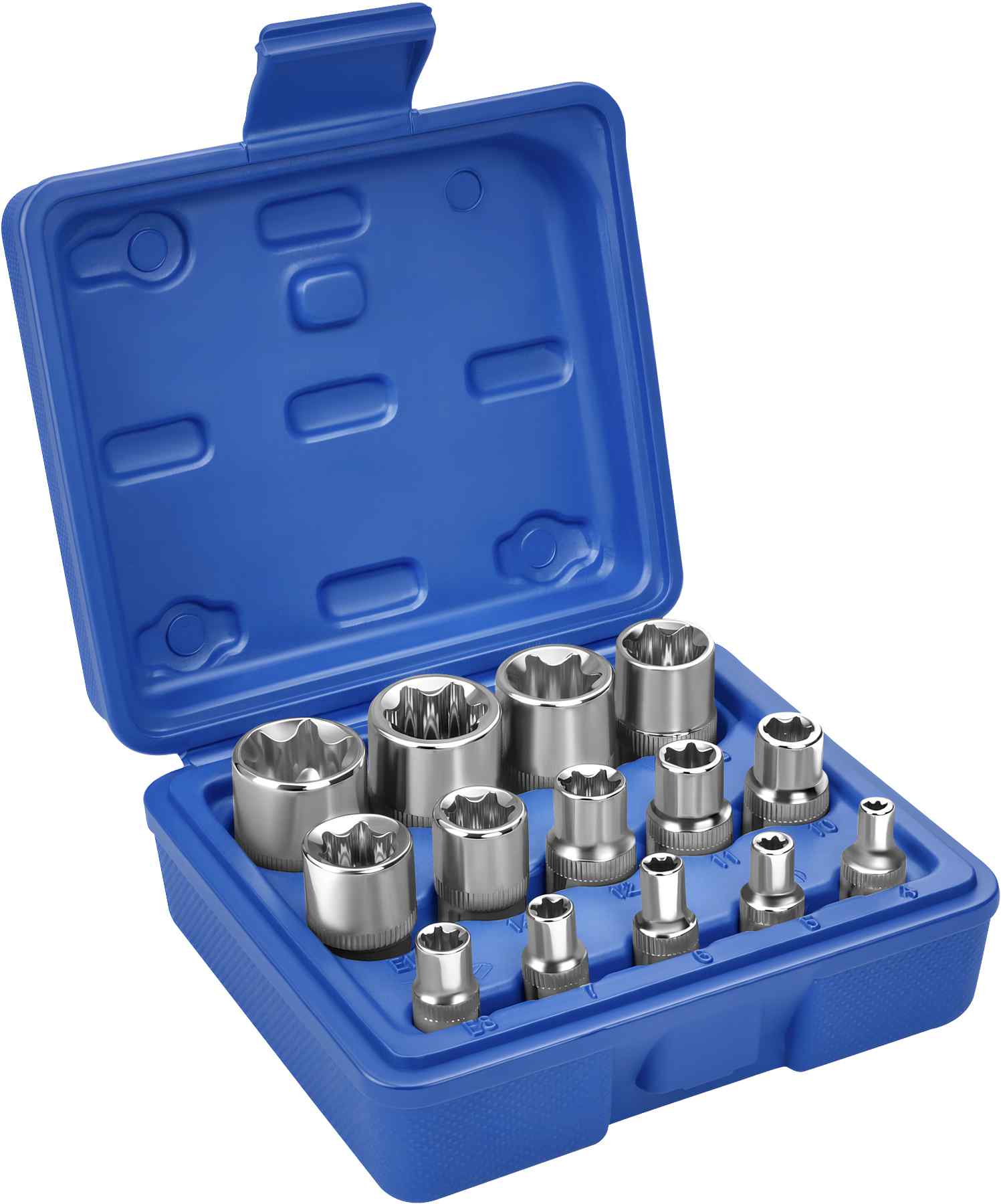 Set gedora TORX 14 komada 1/4" 3/8" i 1/2" KD10335 (4-24mm) - Slika 6
