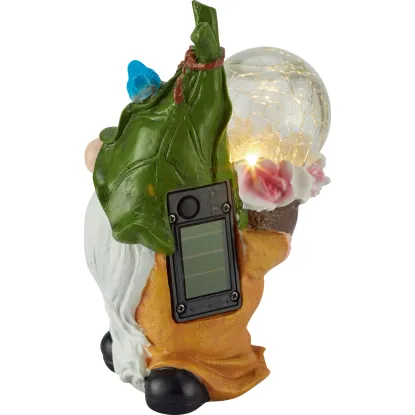 Solarna Ukrasna Lampa Patuljak, Dekoracija za Vrt, 11,5 x 8,4 x 17,4 cm - Slika 2