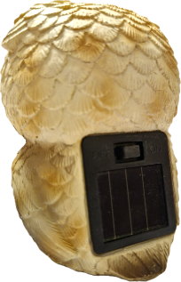 Solarna Ukrasna Lampa Sova, Dekoracija za Vrt, 10 cm - Slika 2