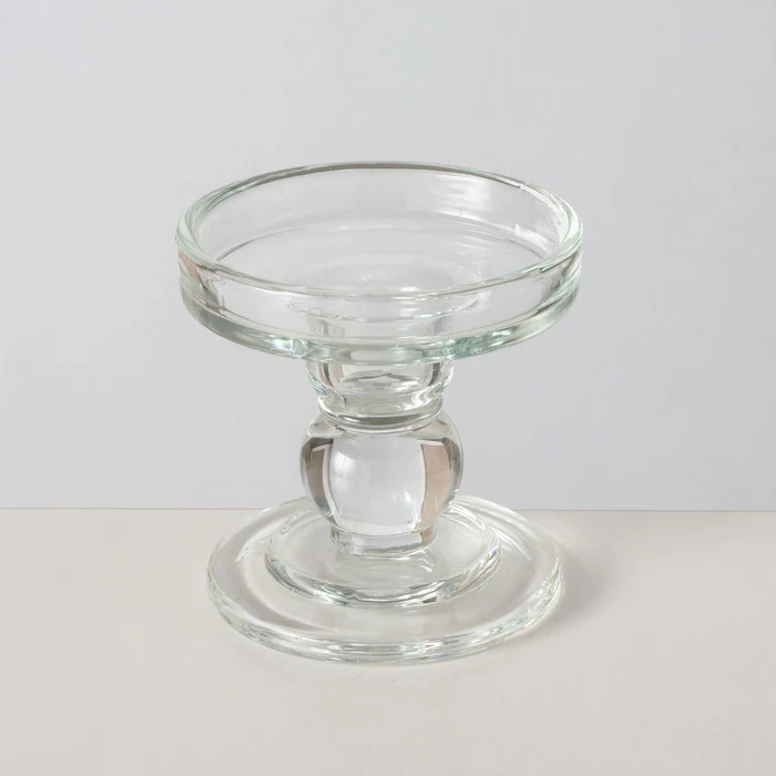 Svijećnjak Stakleni 8,3 x 11 cm, Dvostrana Glava, Elegancija za Svaki Prostor