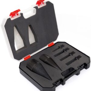 Set Svrdlo za Cijepanje Drva 32 mm, 42 mm + 4x M14 adapter KD11248 Kofer