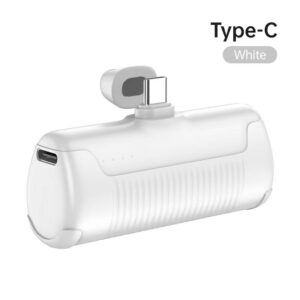 Vanjska džepna baterija (POWER BANK) 5000mAh UTIS P7, Bijela, USB-C