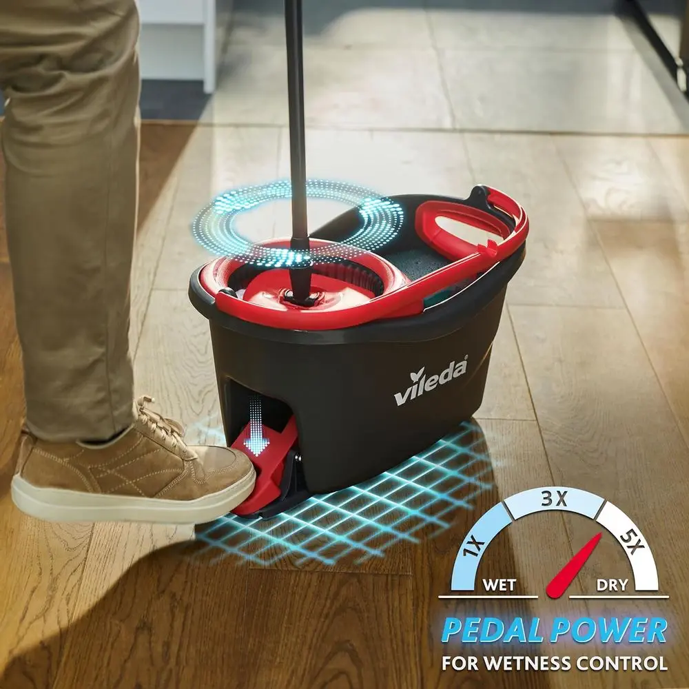 Vileda Turbo Mop komplet za čišćenje podova, rotirajući sustav od 360° - Slika 4