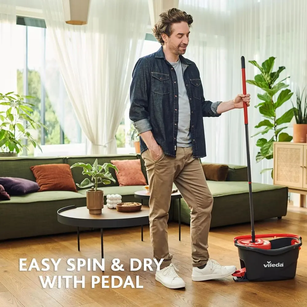 Vileda Turbo Mop komplet za čišćenje podova, rotirajući sustav od 360° - Slika 5
