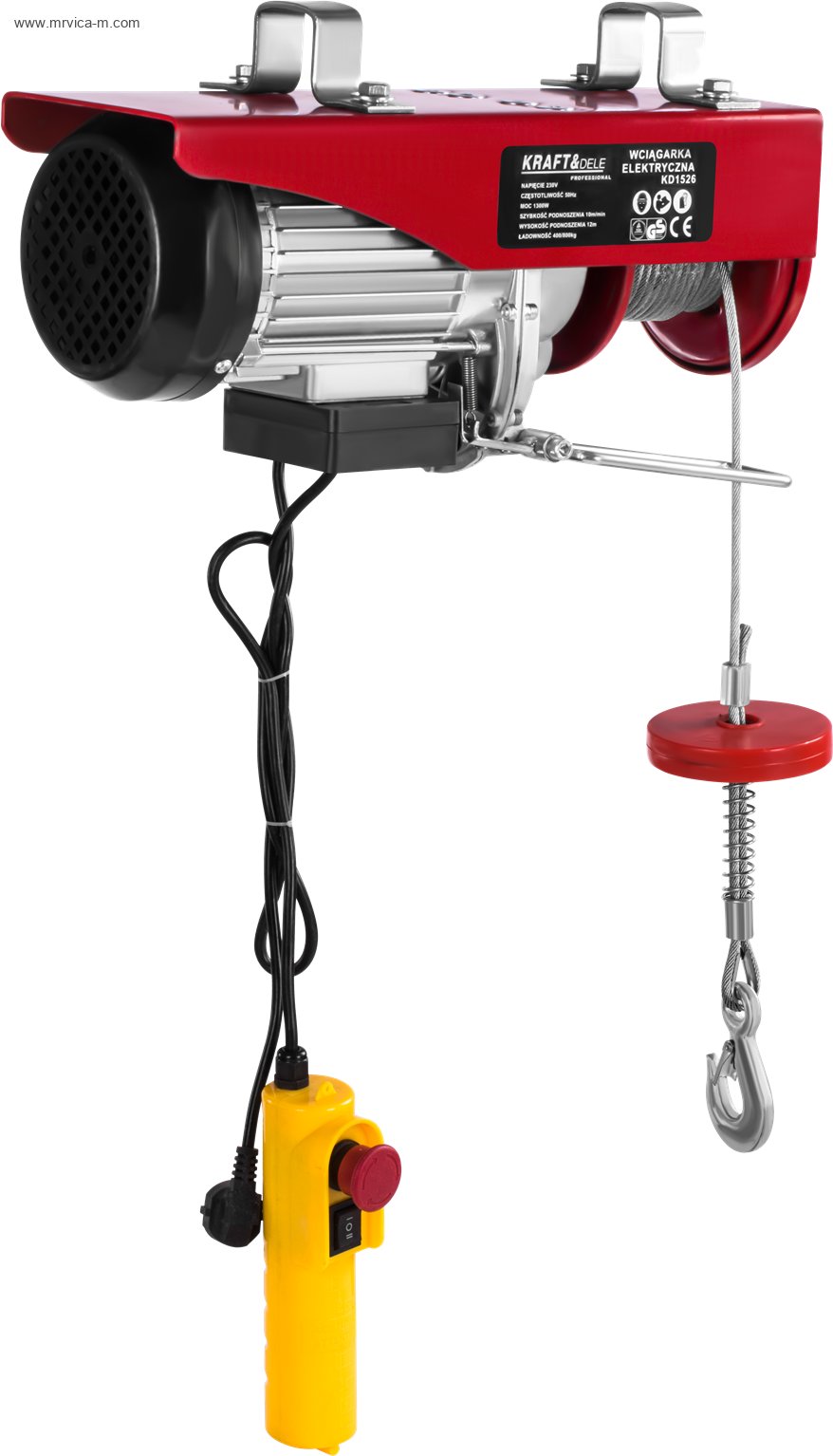 Električno vitlo sa sajlom 400kg jednostruko / 800kg dvostruko KD1526 - Slika 8