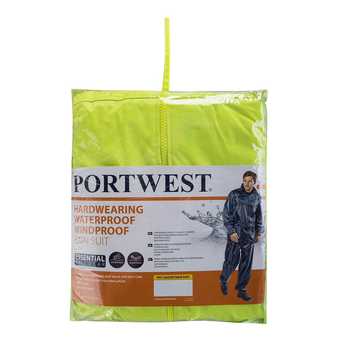 Kišno odijelo dvodijelno L440 PVC Žuto - Slika 2