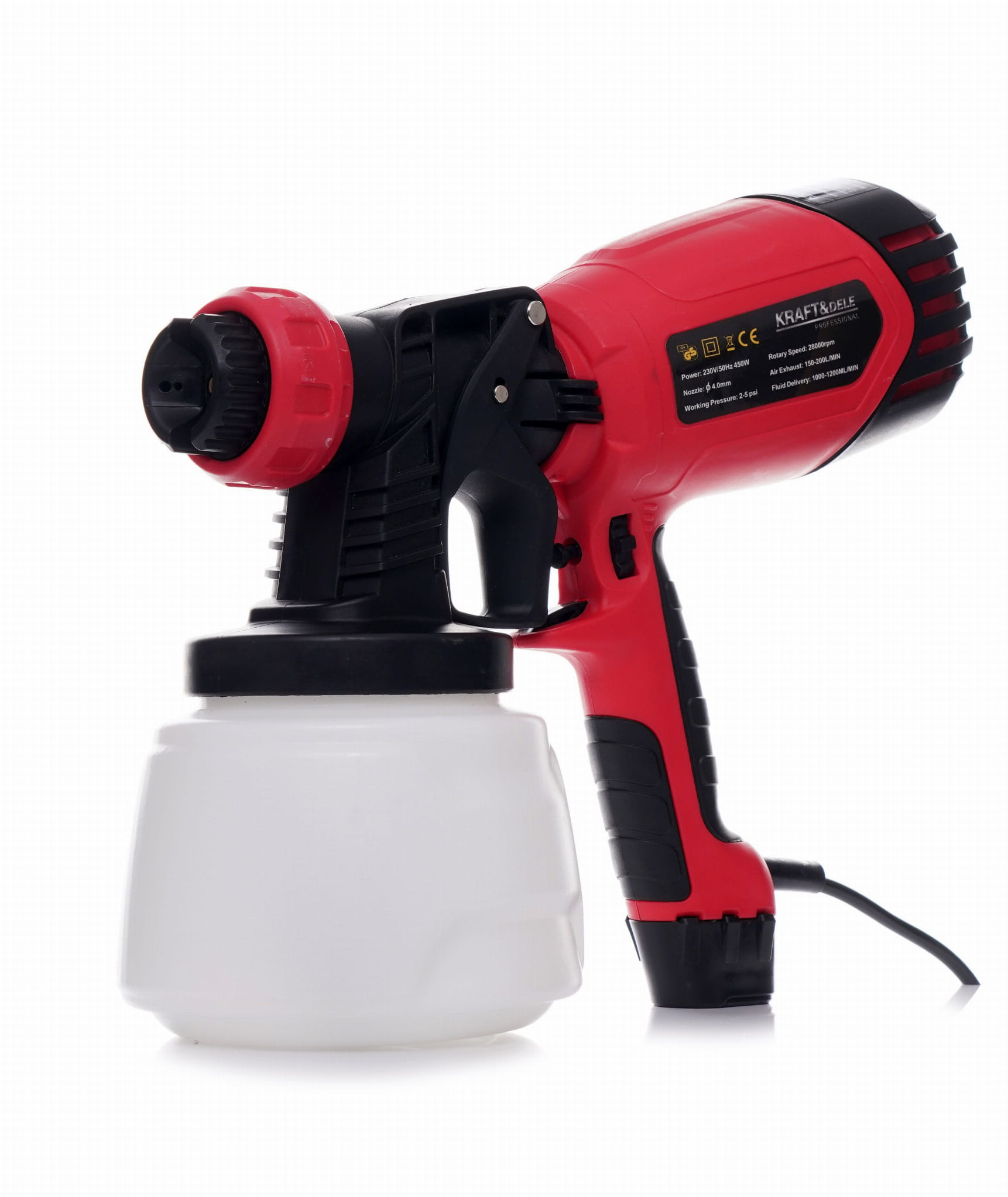 Pištolj za bojanje 450W 220V 1000ml KD1655 - Slika 3
