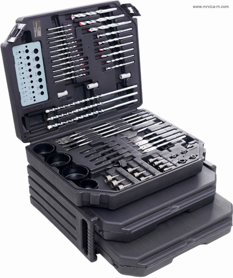 Veliki Set svrdla, bitova, kruna - 300 komada KD998 Kutija - Slika 8