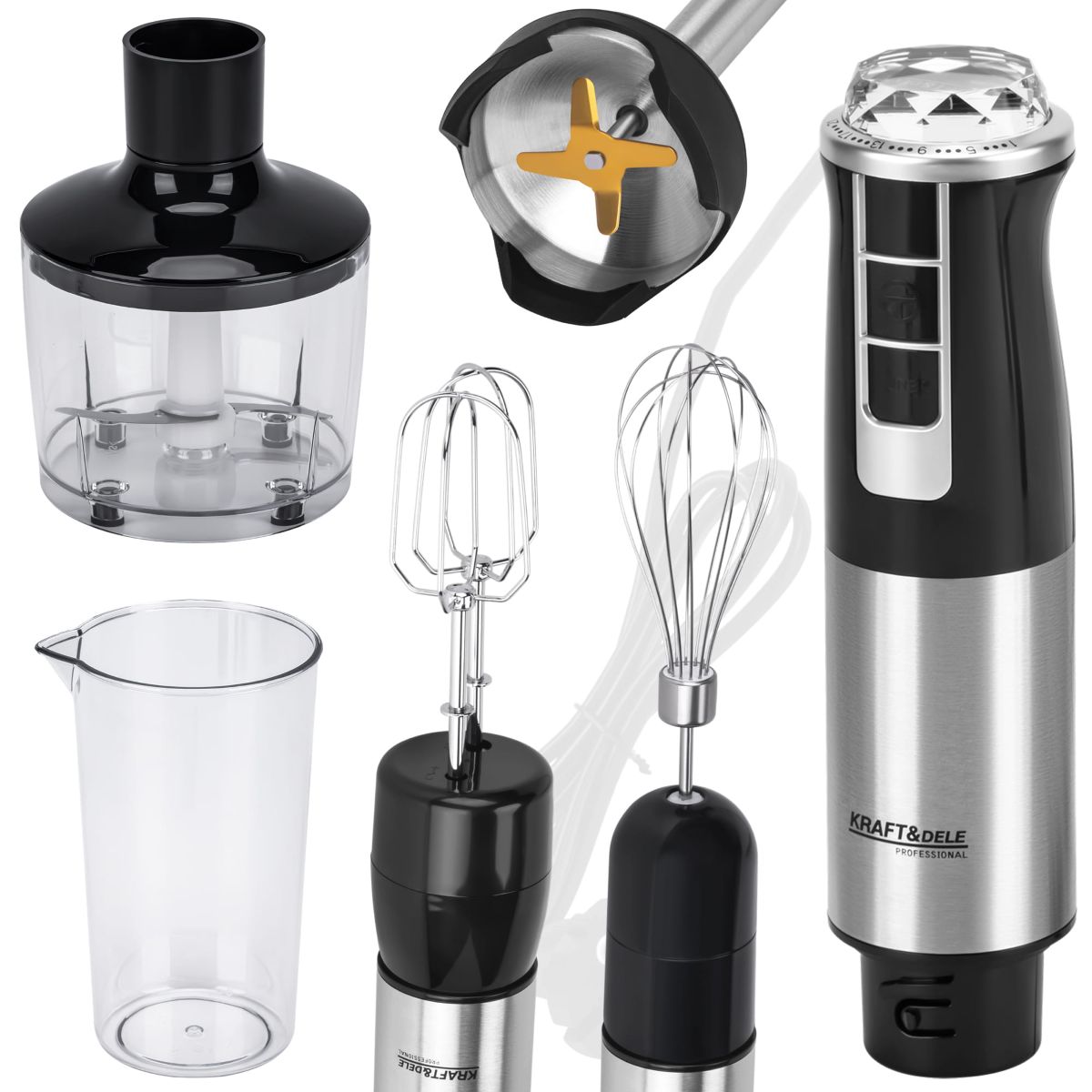 KRAFT&DELE Mikser štapni/Blender 1500 W + Pribor KD4181 Multipraktik - Slika 2