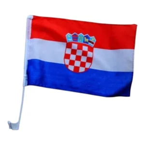 Hrvatska Zastavica na Štapu za Auto Stakla 1 kom Navijačka zastavica za auto
