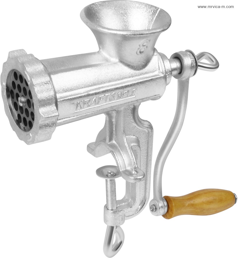Ručni stroj za mljevenje mesa veličine 8 KD4191 sa tri tuljka (15mm, 20mm, 22mm) i tri ploče (3mm, 5mm, 8mm) - Slika 6