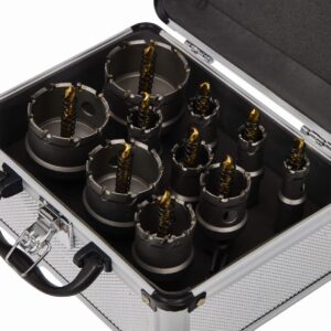 Set kruna od widie (karbida) za metale, drvo, aluminij i plastiku 10 komada Ø16-53mm KD10061