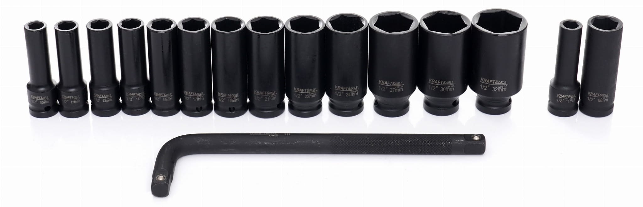 Udarni Nastavni ključevi Gedore Set 1/2" 10-32 mm 16 kom KD11755 - Slika 2