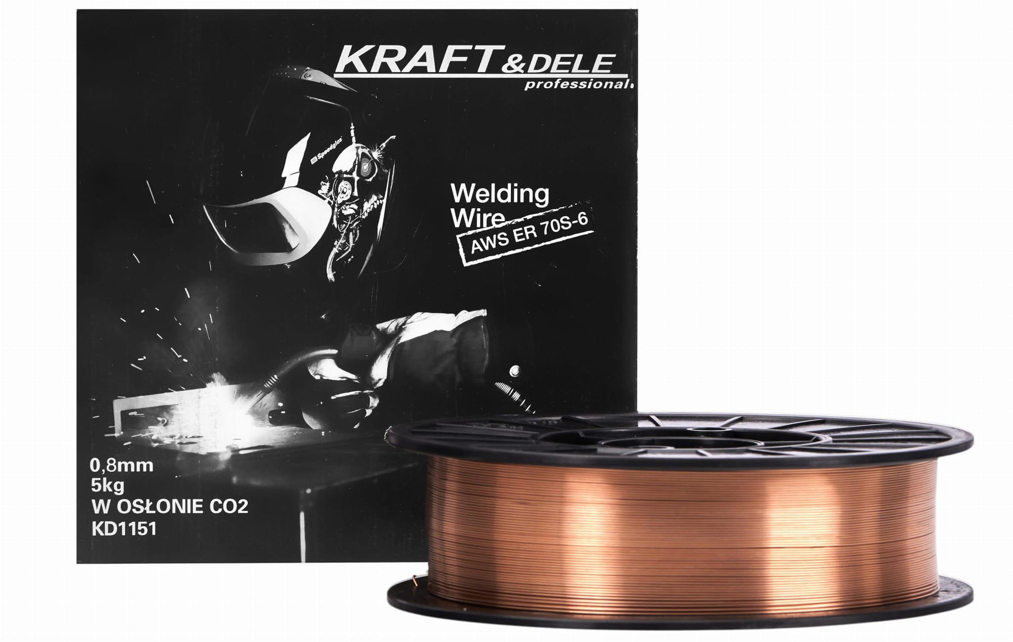 Žica za Zavarivanje 0,8 mm 5 kg Bakrena za MIG/MAG zavarivanje korištenjem zaštite plinom CO2 ili Ar/CO2 KD1151 - Slika 2