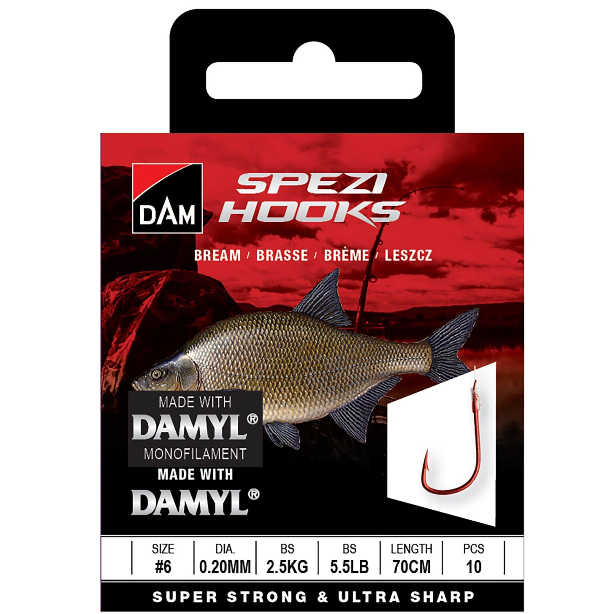 Sustav DAM SPEZI BREAM 14 0.16mm 1.8kg 70cm 10 kom
